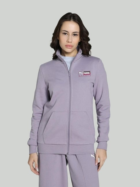 Tracksuit Puma Lavender Puma Long Sleeve Zip Up Purple Kids Track