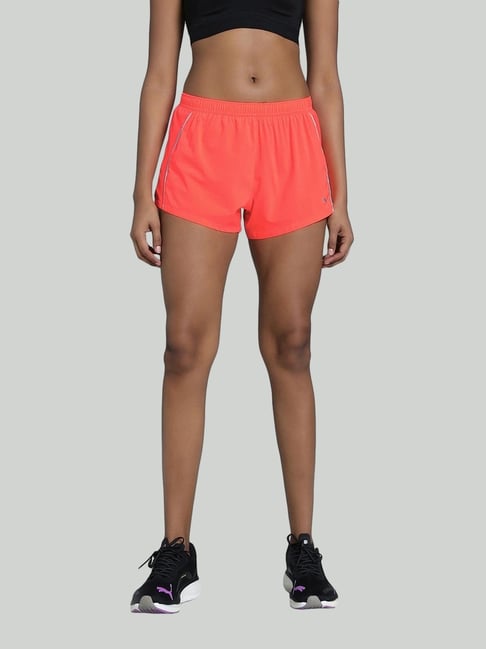 Puma Red Skinny Fit Sports Shorts