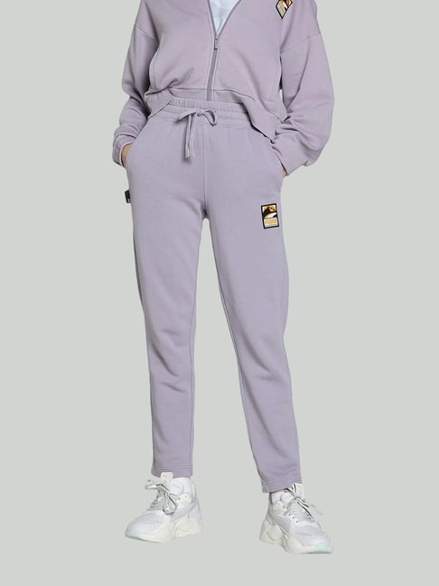 Puma Purple Cotton Regular Fit Pants-picture-32