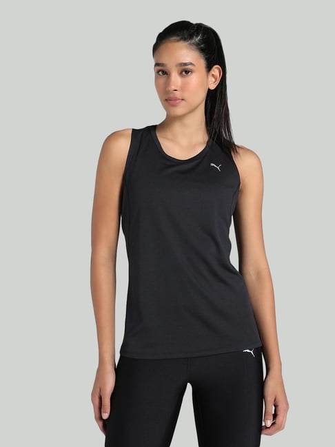 Puma Black Regular Fit Tank Top