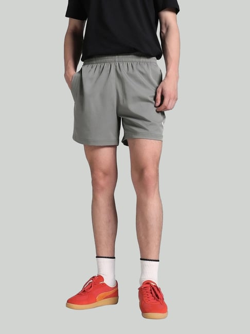Puma Grey Regular Fit Sports Shorts