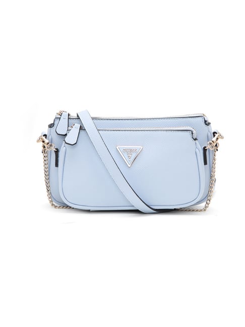 Guess Blue Noelle Textured Cross Body Bag