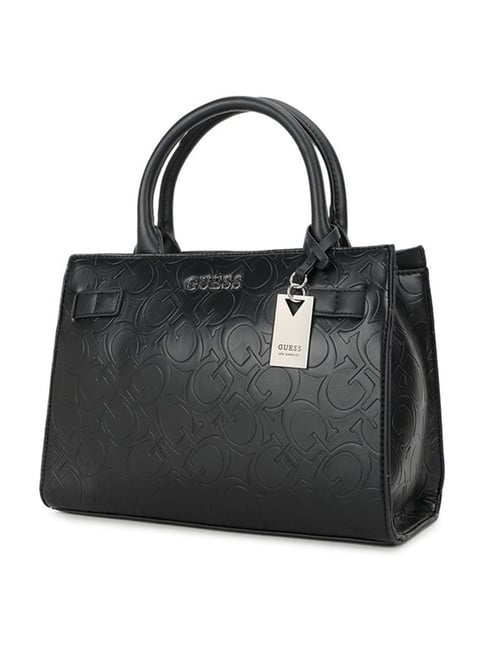 Guess Black Reece Logo Satchel