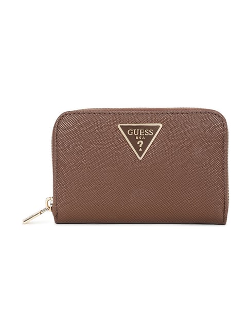 Brown Wallet Guess Small Zip Around Wallet Guess Brown Laurel