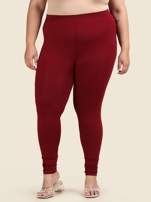 twin birds Twinbirds Maroon Skinny Leggings-picture-10