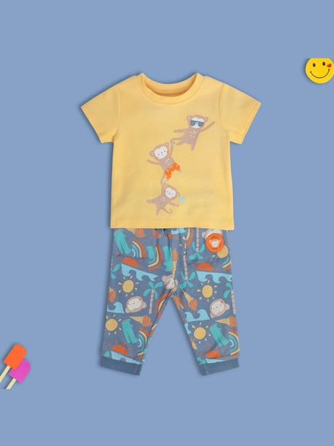 MINIKLUB Multi Baby Boys Short Sleeve Top And Bottom-picture-28