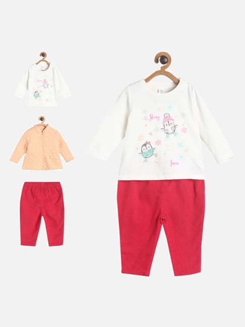 MINIKLUB Multi Baby Girls Full Sleeve/ Full Length Coordinate Set