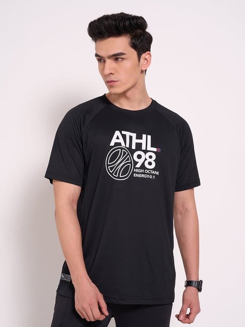 Ajile By Pantaloons Black Relaxed Fit Printed T-Shirt-picture-36