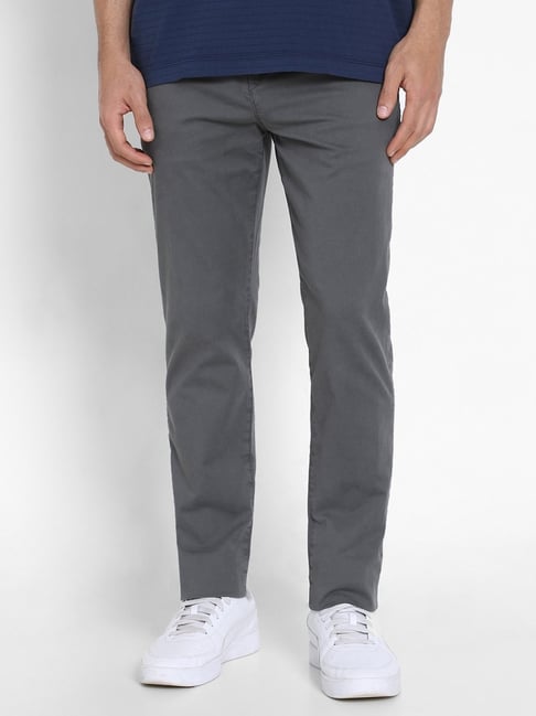 American Eagle Grey Cotton Regular fit Print Pants-picture-23