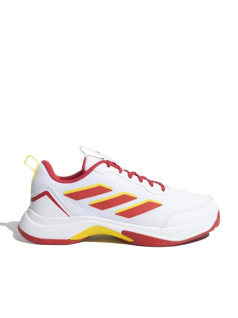 Adidas Men's TENNIS WIZ White Tennis Shoes-picture-37