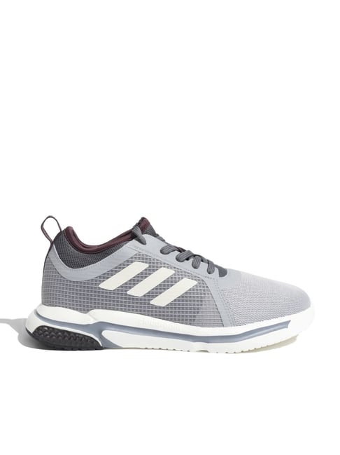 Buy Adidas Men's TRACK-ONE Grey Running Shoes for Men at Best