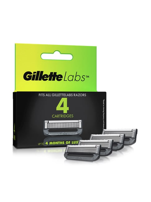 Gillette Labs Shaving Cartridges for Men - Pack of 4