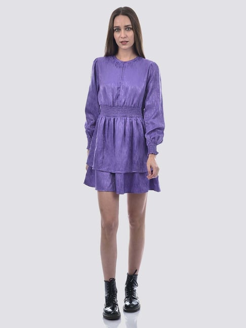 Only Bougainvillea Fit & Flare Textured Dress-picture-45