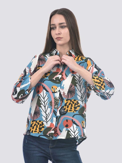 Only Cloud Dancer Regular Fit Printed Shirt-picture-30