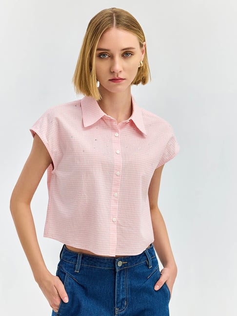 Cover Story Pink Stripe Relaxed Shirt-picture-28