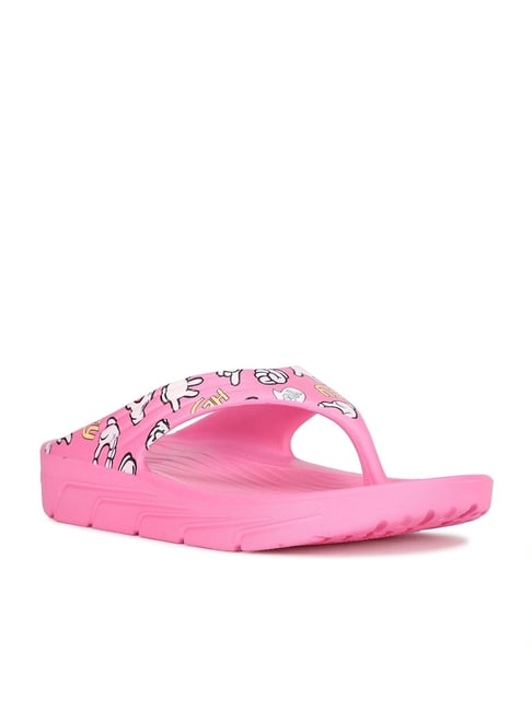 Floatz by Bata Kids Pink Flip Flops-picture-14