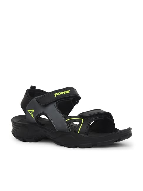 Power by Bata Men's Black Floater Sandals