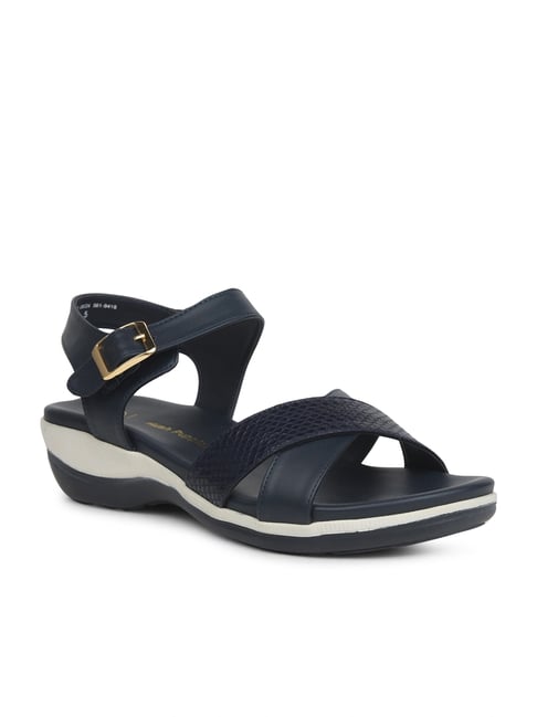 Hush Puppies by Bata Women's Black Ankle Strap Wedges-picture-24