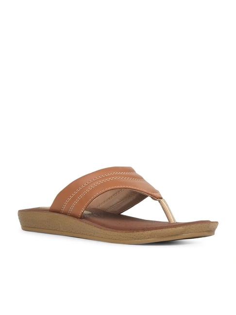 Bata Women's Tan Thong Sandals-picture-28