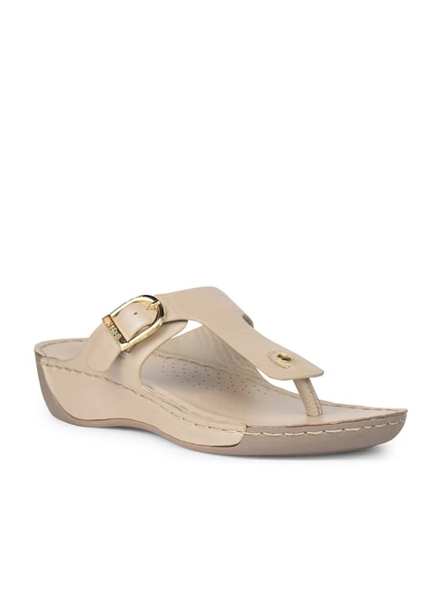 Scholl by Bata Women's Grey T-Strap Wedges-picture-23