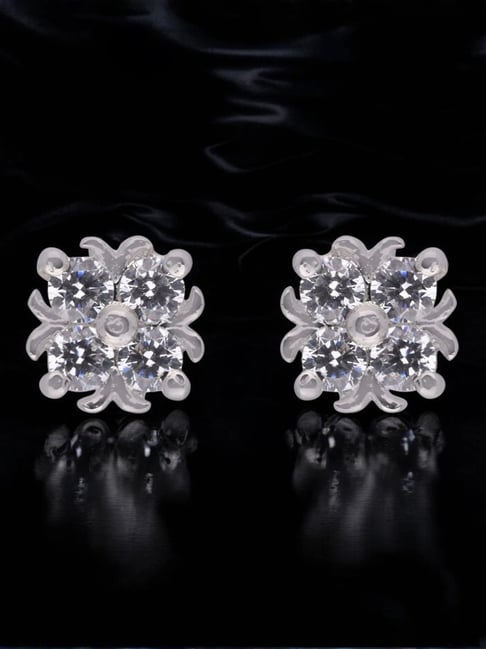 crash.club by CKC 925 Sterling Silver Regal Bloom Cluster Stud Earrings-picture-20