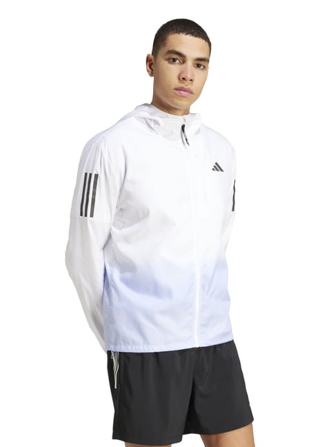 Adidas White Slim Fit Sports Hoodie-picture-19