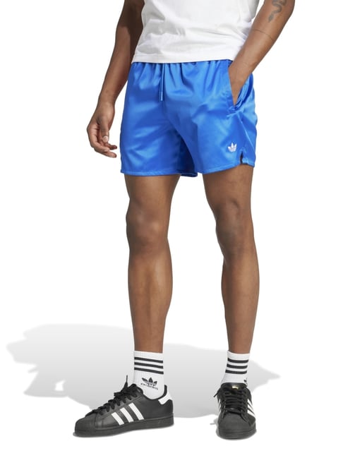 Adidas Originals Blue Regular Fit Sports Shorts-picture-35