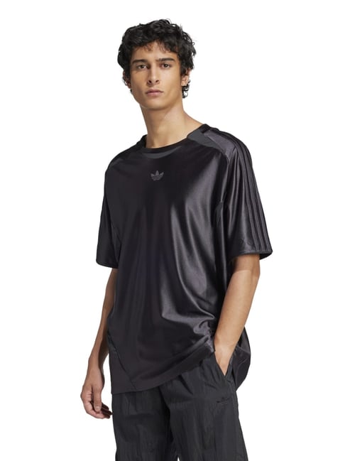 adidas originals black loose fit sports t-shirt
