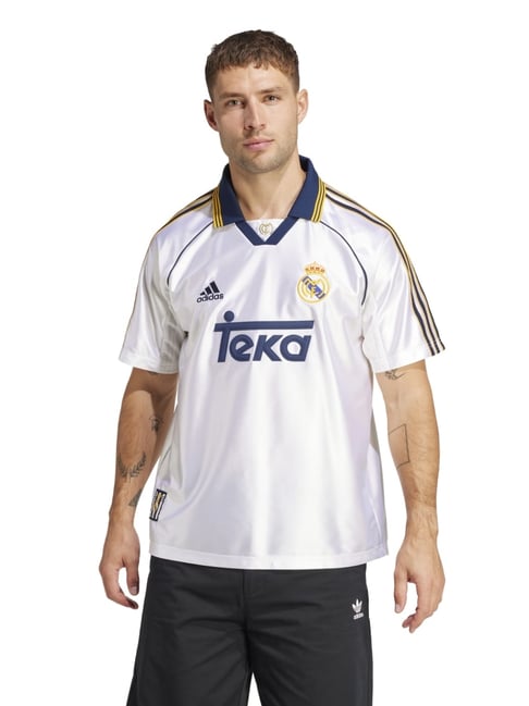 Adidas White Loose Fit Printed Jersey-image-47