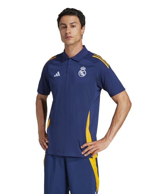 Adidas Blue Regular Fit Sports Polo-image-32