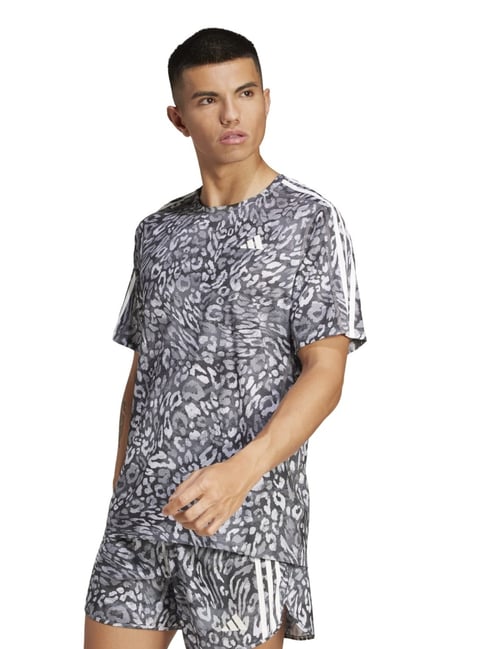 Adidas Grey Regular Fit Printed Sports T-Shirt-picture-15