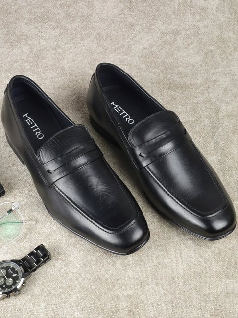 Buy Metro Men's Black Formal Loafers for Men at Best Price Tata CLiQ