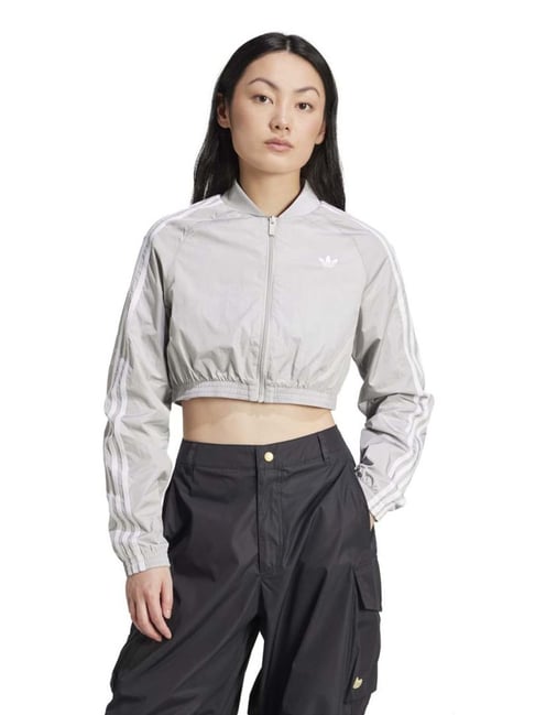 Gym Wear Grey Adidas Track Jacket Women's Adidas Plus Size