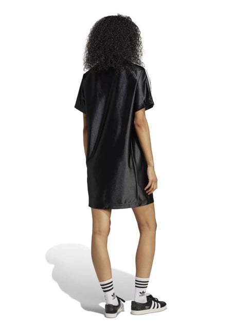 adidas oversized dress Adidas Originals Large Logo Trefoil Tee Dress Red Summer Dress Oversized