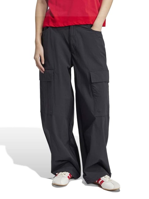 Adidas Originals Black Regular Fit Trousers-picture-43