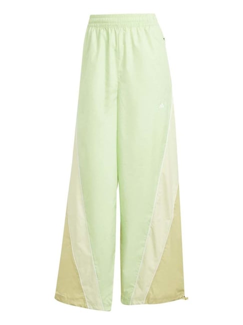 Adidas Green Loose Fit Color-Block Trousers-image-26
