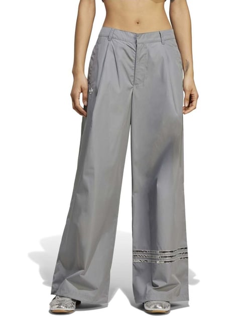 Adidas Originals Grey Loose Fit Trousers-picture-13