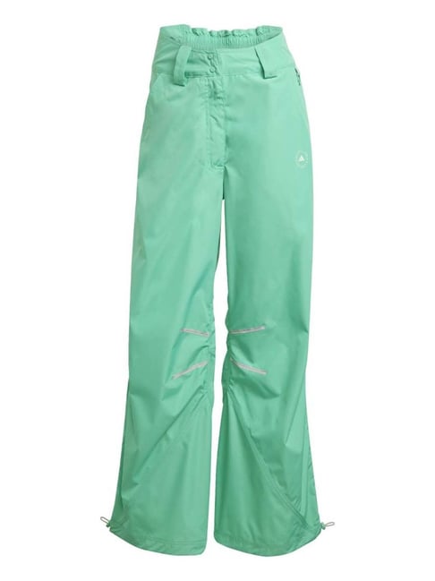 Adidas Green Loose Fit Trousers-image-5