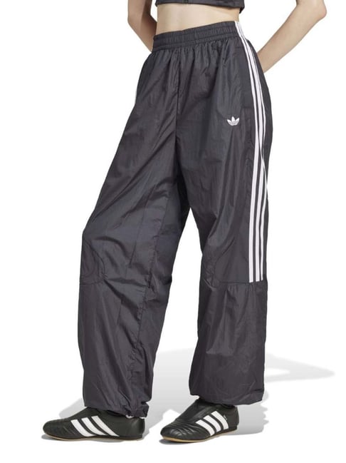 Adidas Originals Black Relaxed Fit Track Pants-image-32
