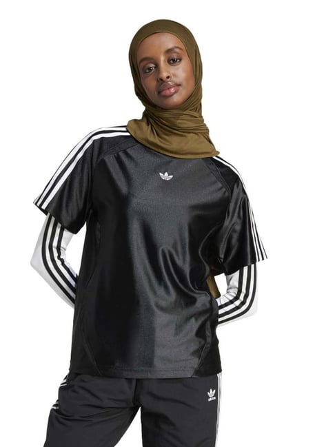 Adidas Originals Black Regular Fit Sports T-Shirt-picture-36