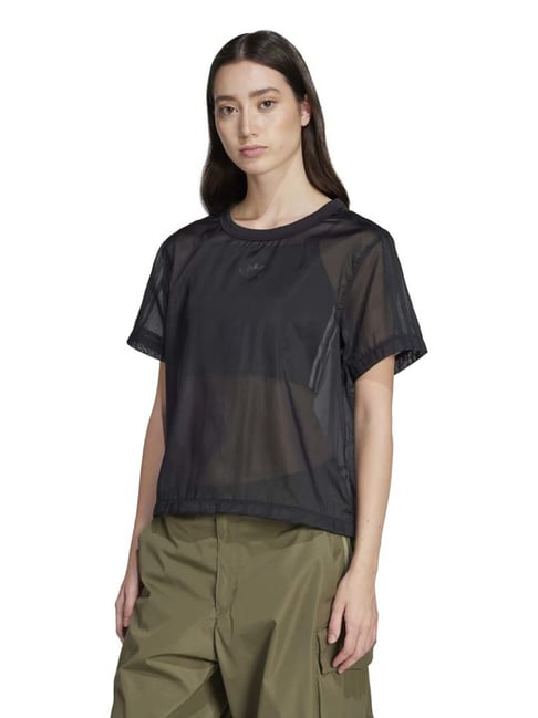 Adidas Originals Black Loose Fit Sports T-Shirt-picture-33