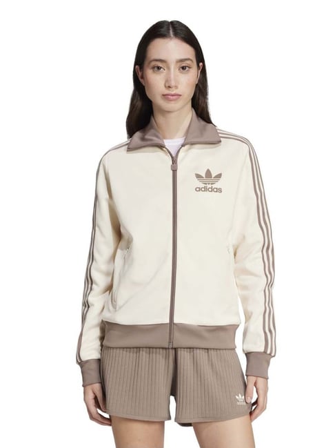 Adidas Originals White Cotton Regular Fit Sports Jacket-picture-30