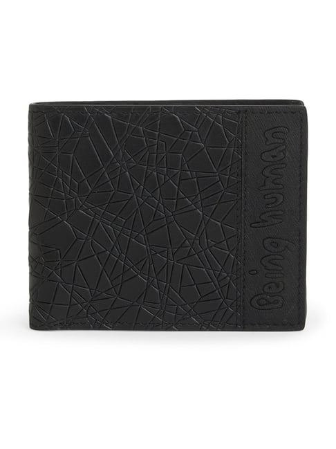 Being Human Black Textured Leather Wallet-picture-24
