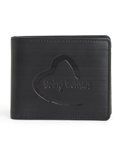 Being Human Black Textured Leather Wallet-picture-40