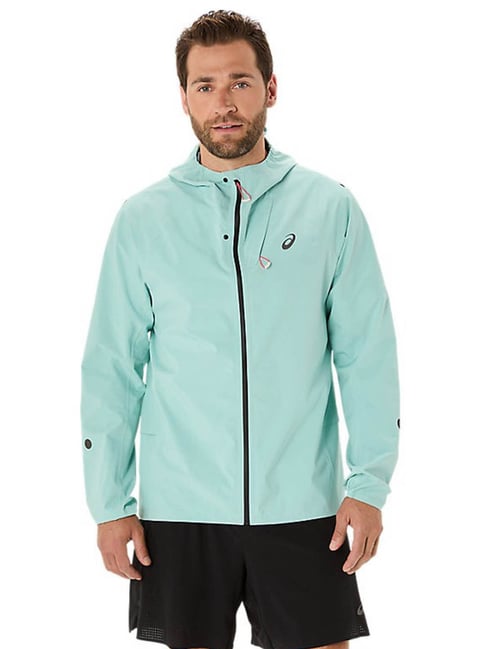 Asics Men's Oasis Green Metarun Waterproof Jacket-picture-41