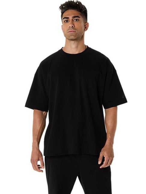 Asics Men's Performance Black Heavy Weight Relaxed Pocket T-Shirt-picture-11