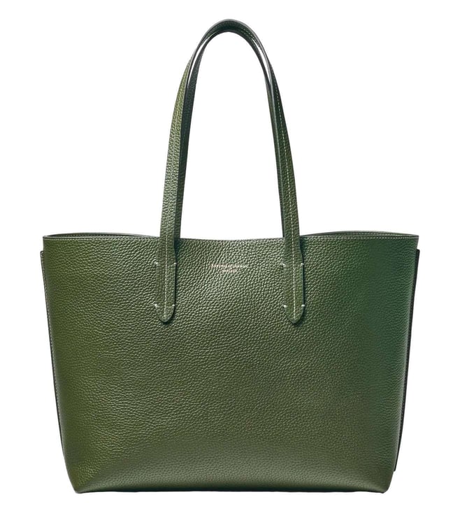 Buy Aspinal of London Racing Green East West Leather Tote Bag