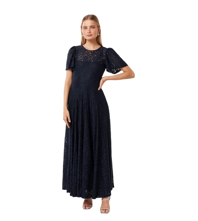 forever new navy blue dress Emilia Off Shoulder Prom Dress - Women's Fashion