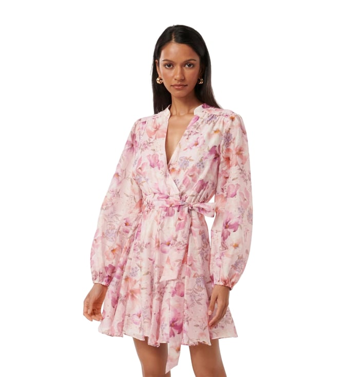 free people floral print mini dress Bali Flora MINIDRESS-TEA Combo S