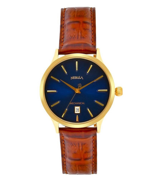 Nebula 18k Gold Watch Men Gold Wt 5078DL02
